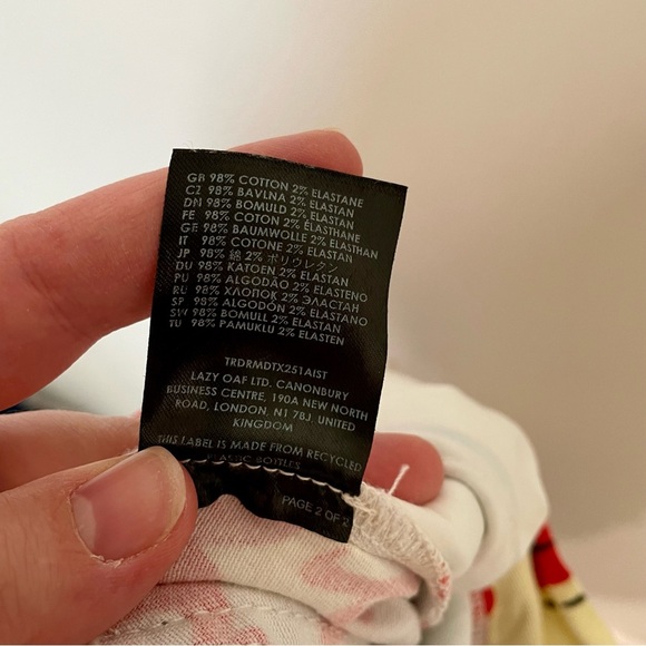 Lazy Oaf x Laura Callaghan Cover To Cover Unisex Pants Size 26 - Picture 16 of 16